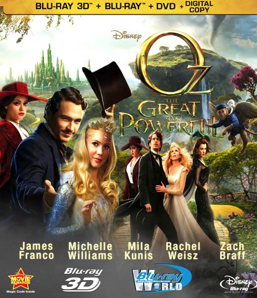 F297 - Z009 - Oz the Great and Powerful - LẠC VÀO XỨ OZ 3D 50G (DTS-HD MA 7.1)  